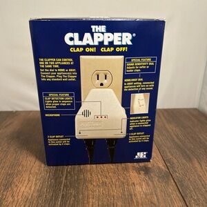 The Clapper Wireless Sound Activated On/Off Switch, 1998 Vintage New